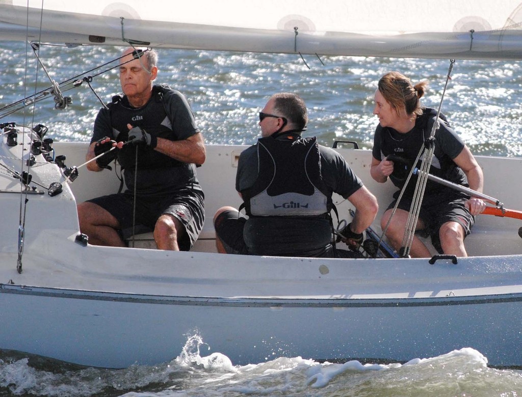 Vicki Sheen (GBR) won four or four matches on day one. - IFDS Blind Match Racing Championship © David Staley - copyright